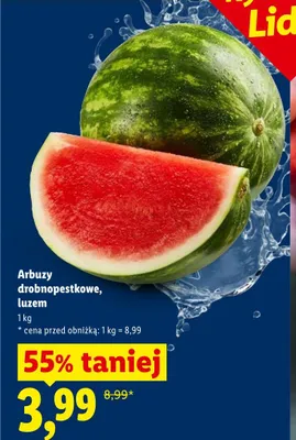 Arbuzy drobnopestkowe luzem promocja w Lidl