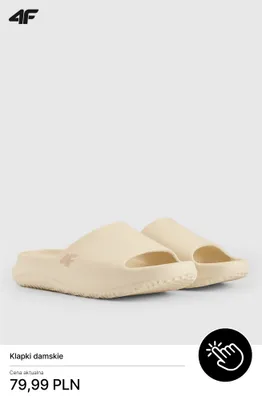 Klapki damskie 36-41 promocja w 4F
