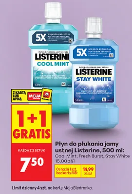 Płyn do płukania jamy ustnej Stay White promocja w Biedronka
