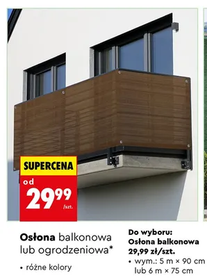Osłona balkonowa  promocja w Biedronka