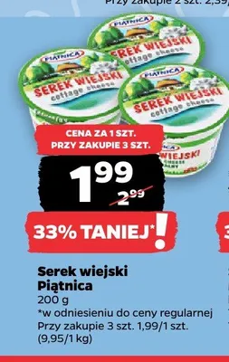 Serek wiejski Piątnica promocja w Netto