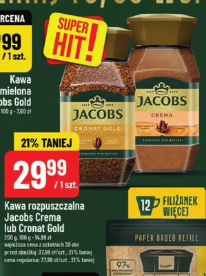 Kawa rozpuszczalna Jacobs Crema promocja w POLOmarket