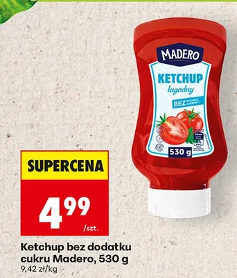 Ketchup Ketchup bez dodatku cukru promocja w Biedronka