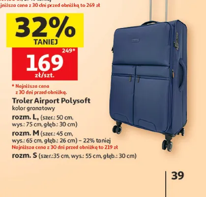 Troler Airport Polysoft promocja w Auchan