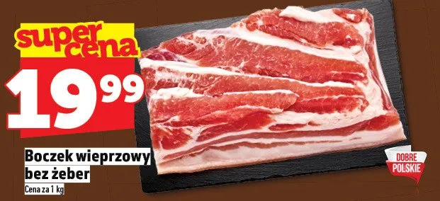 Boczek wieprzowy bez żeber promocja w TOPAZ
