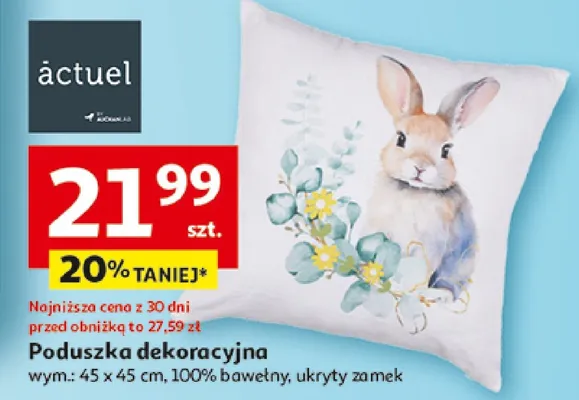 Poduszka dekoracyjna promocja w Auchan