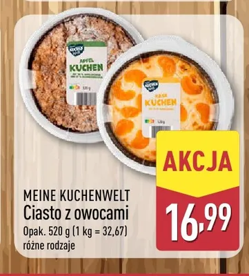 Ciasto z owocami Käse Kuchen Meine Kuchenwelt promocja w Aldi