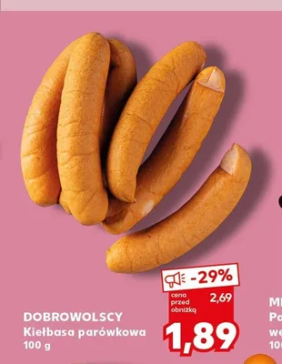 Kiełbasa parówkowa Dobrowolscy promocja w Kaufland