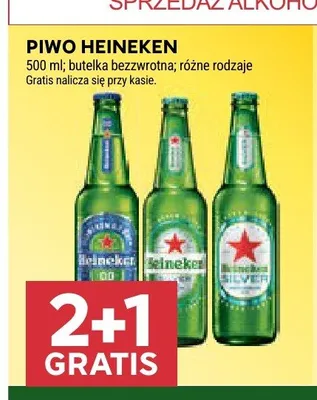 Piwo bezalkoholowe Heineken promocja w Stokrotka