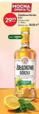 Likier Żołądkowa Gorzka Cytryna z miętą promocja w Żabka