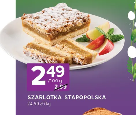 Szarlotka staropolska promocja w Stokrotka