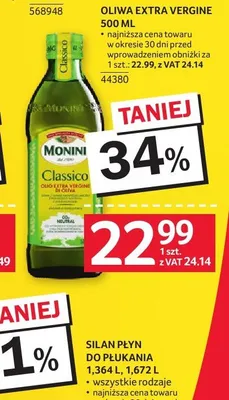 Oliwa Extra Vergine Monini Classico promocja w Selgros