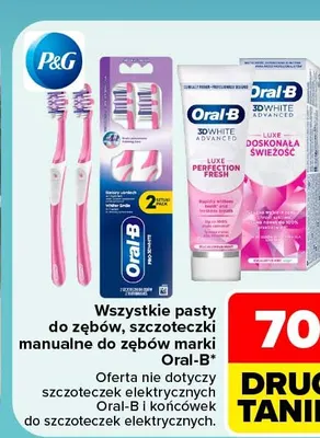 Pasta do zębów Oral-B 3D White Advanced Doskonała Świeżość promocja w Carrefour Market