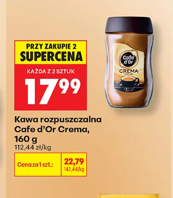 Kawa rozpuszczalna Cafe d'Or Crema promocja w Biedronka