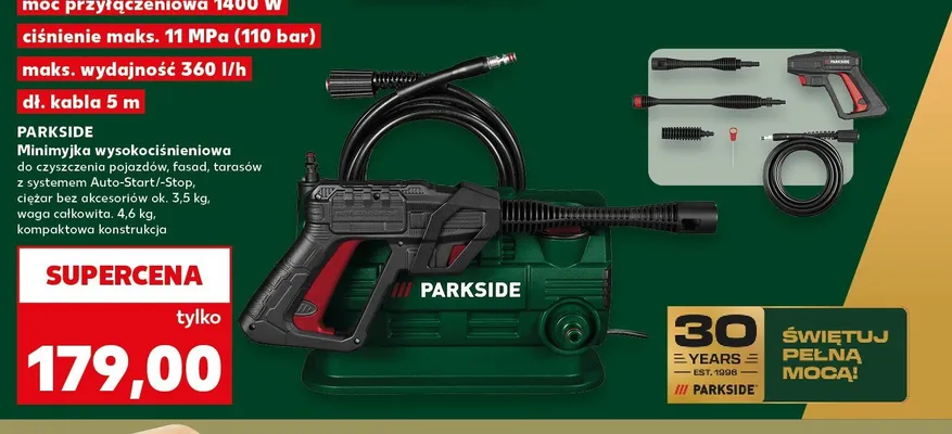 Minimyjka wysokociśnieniowa PARKSIDE promocja w Kaufland