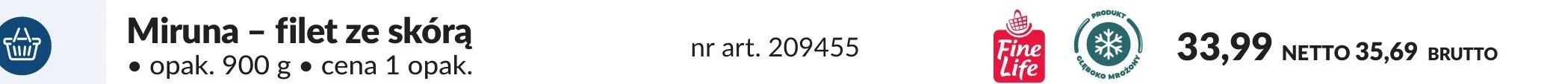 Miruna - filet ze skórą promocja w Makro