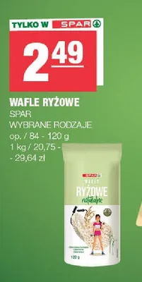 Wafle ryżowe Spar promocja w SPAR