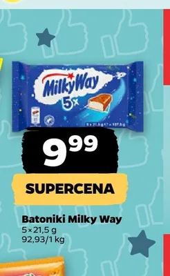 Batoniki Milky Way 5-pak 21,5g promocja w Netto