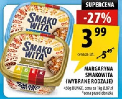 Margaryna Smakowita (wybrane rodzaje) promocja w Arhelan