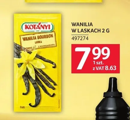 Wanilia w laskach Kotányi promocja w Selgros