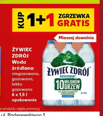 Woda źródlana niegazowana Żywiec Zdrój 6-pak 1,5 l promocja w Kaufland