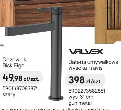 Bateria umywalkowa wysoka Valvex Travis promocja w Castorama