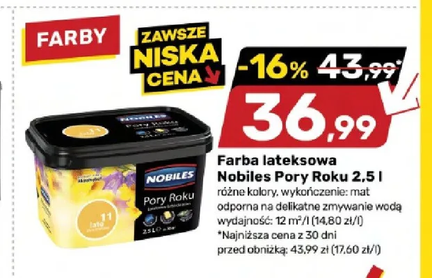 Farba lateksowa Nobiles Pory Roku promocja w Bricomarche