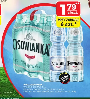 Woda Cisowianka promocja w Top Market