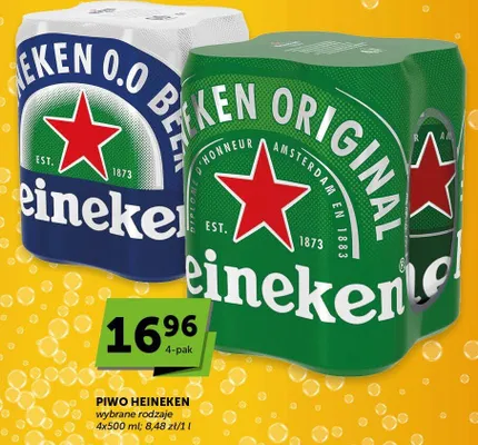 Piwo Heineken Original promocja w ABC