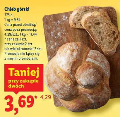 Chleb górski promocja w Lidl