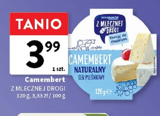 Camembert Z Mlecznej Drogi promocja w Intermarche