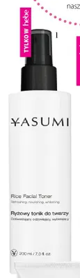Yasumi Rice Facial Toner delikatny tonik ryżowy do twarzy promocja w Hebe