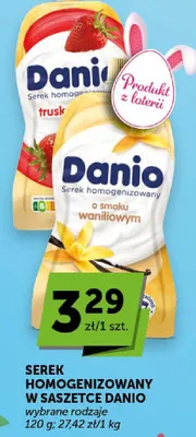 Serek homogenizowany w saszetce waniliowy promocja w Euro Sklep