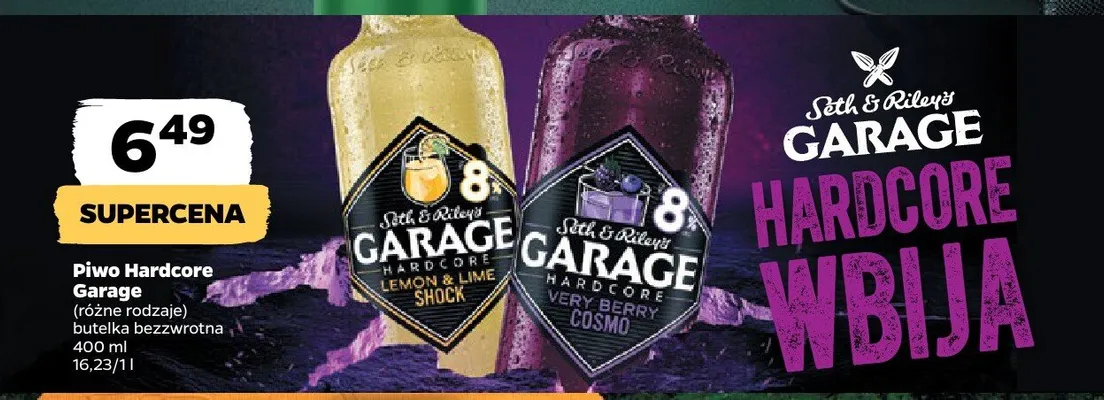 Piwo Hardcore Garage różne rodzaje promocja w Netto