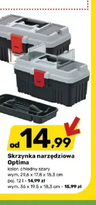 Skrzynka narzędziowa Optima promocja w Bricomarche