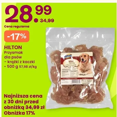 Przysmak dla psów - krążki z kaczki Hilton promocja w Frisco