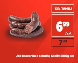 Kaszanka z cebulką Jbb Skolim promocja w API Market