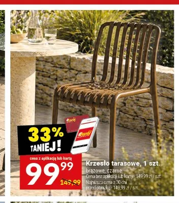 Krzesło tarasowe promocja w Twój Market