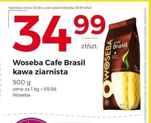 Kawa ziarnista Woseba Cafe Brasil promocja w Frac