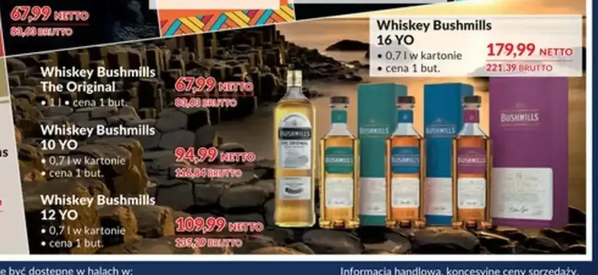 Whiskey Bushmills 12 YO promocja w Makro