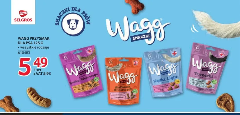 Przysmak dla psa Wagg o smaku steka wołowego promocja w Selgros