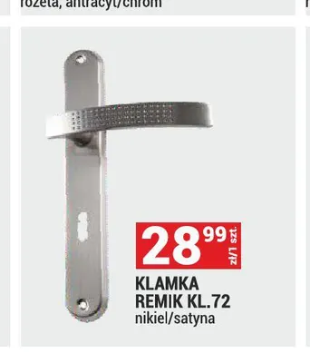 Klamka Remik KL.72 nikiel/satyna promocja w Merkury Market