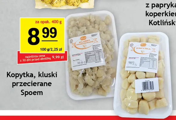 Kluski przecierane Społem promocja w Gram Market