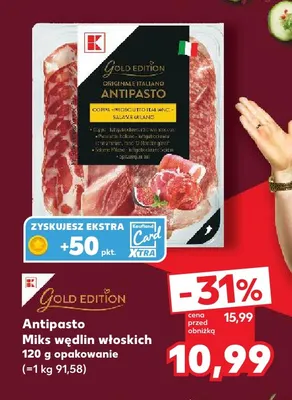 Antipasto Miks wędlin włoskich K-Classic Gold Edition promocja w Kaufland