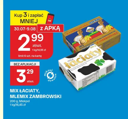 Mix tłuszczowy Łaciaty promocja w Chorten
