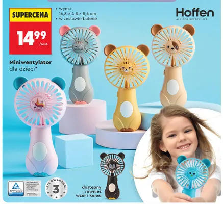 Miniwentylator dla dzieci Hoffen promocja w Biedronka