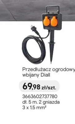 Przedłużacz ogrodowy wbijany  promocja w Castorama