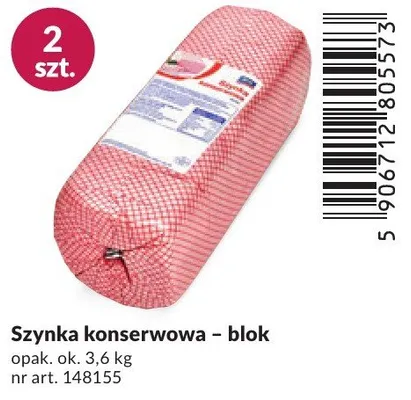 Szynka konserwowa blok promocja w Makro