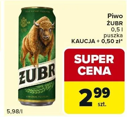Piwo puszka promocja w Carrefour Express