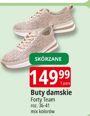 Buty damskie skórzane promocja w Leclerc